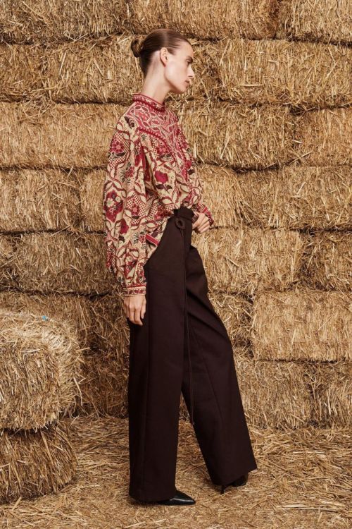 Alémais Blouse Print (KENNY-8115T-RED) - UNO Knokke