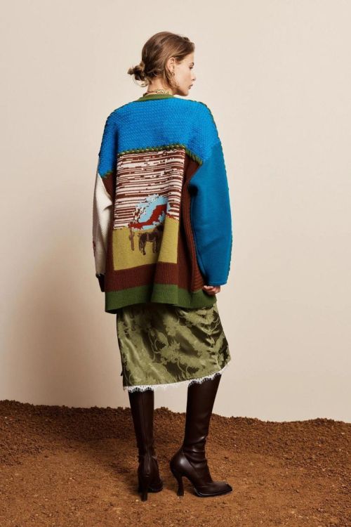 Alémais Cardigan Patchwork Knit (LASSO-8020K-MULTI) - UNO Knokke