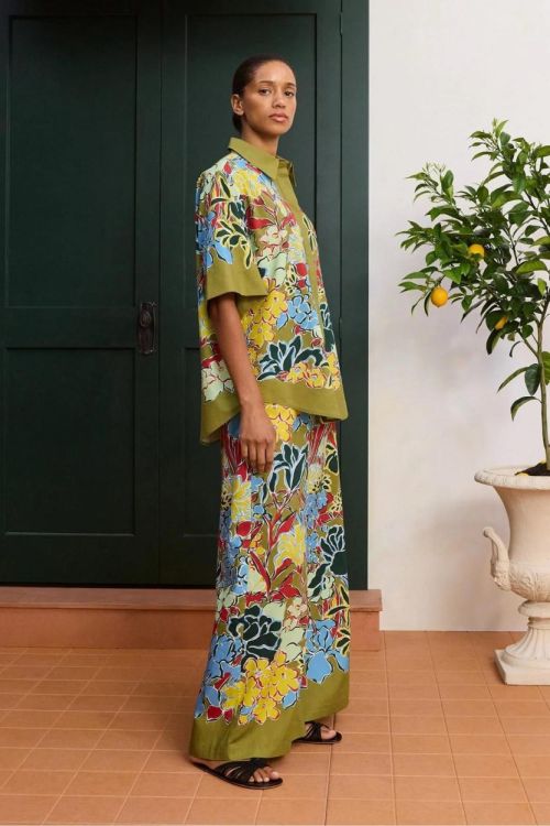 Alémais Pant Cotton Flower (SOLSTICEPANT-7227T-MULTI) - UNO Knokke