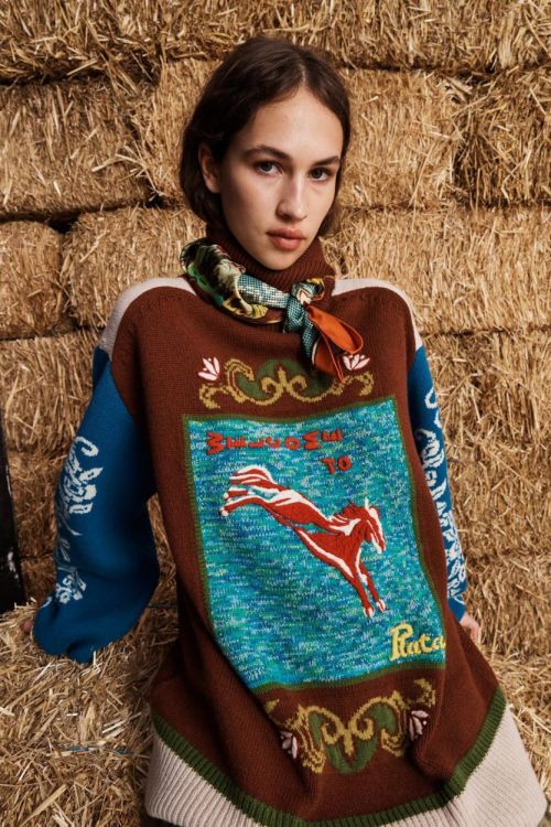 Alémais Pull Patchwork Roll Neck (LASSO-8021K-MULTI) - UNO Knokke