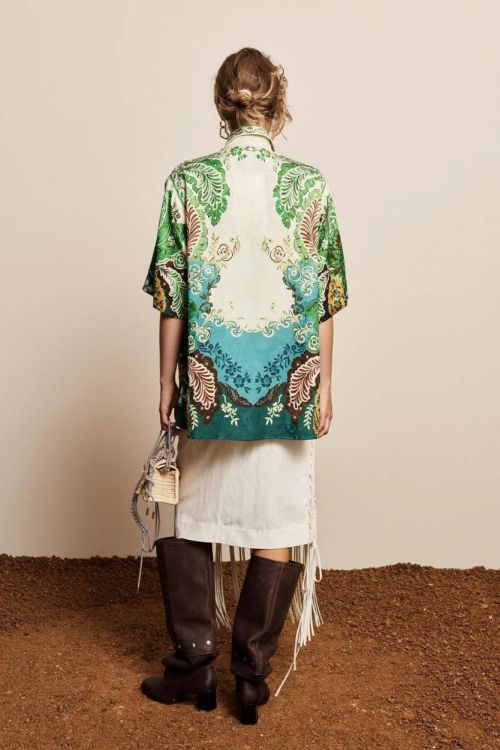 Alémais Shirt Print Scarf (FLORENCE-8052T-MULTI) - UNO Knokke