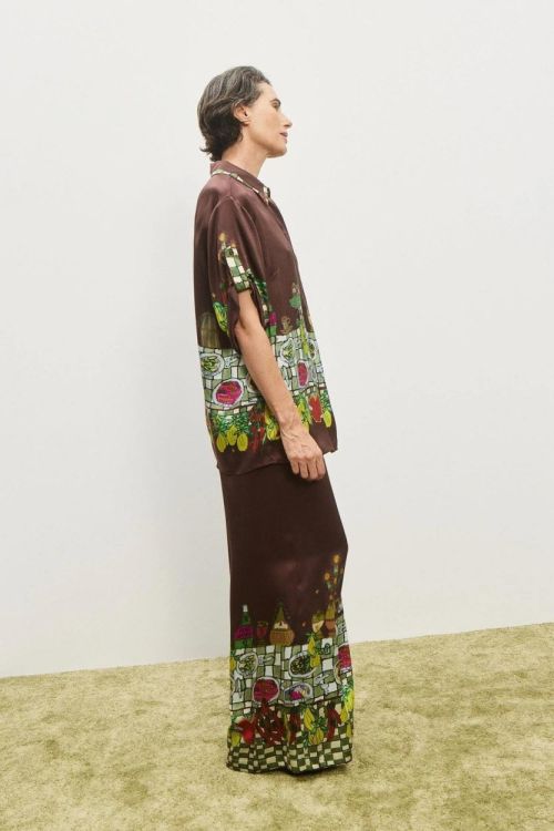 Alémais Shirt Silk Flowers (FREDO-5828T) - UNO Knokke