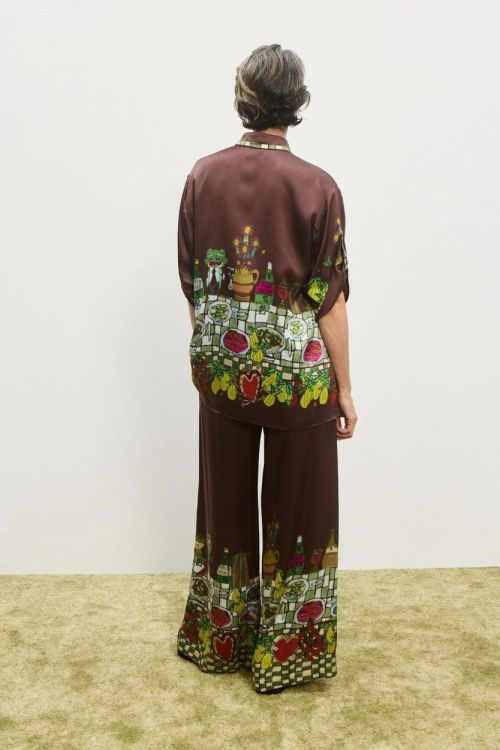 Alémais Shirt Silk Flowers (FREDO-5828T) - UNO Knokke