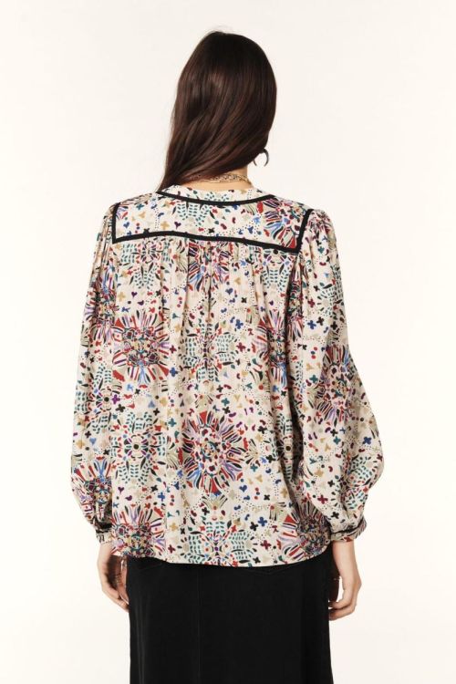 Bash Blouse Printed Flower (FAIZAE-BEIGE167) - UNO Knokke