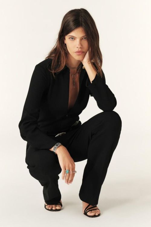 Bash Jumpsuit Crepe (OMIZA-NOIR100) - UNO Knokke