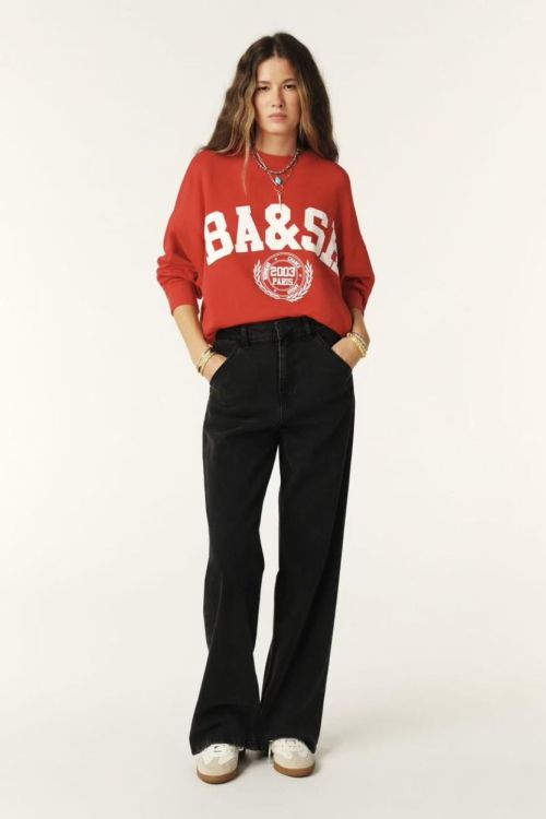 Bash Sweater Logo (BENJAMIN-ROUGE103) - UNO Knokke