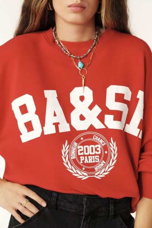 Bash Sweater Logo (BENJAMIN-ROUGE103) - UNO Knokke