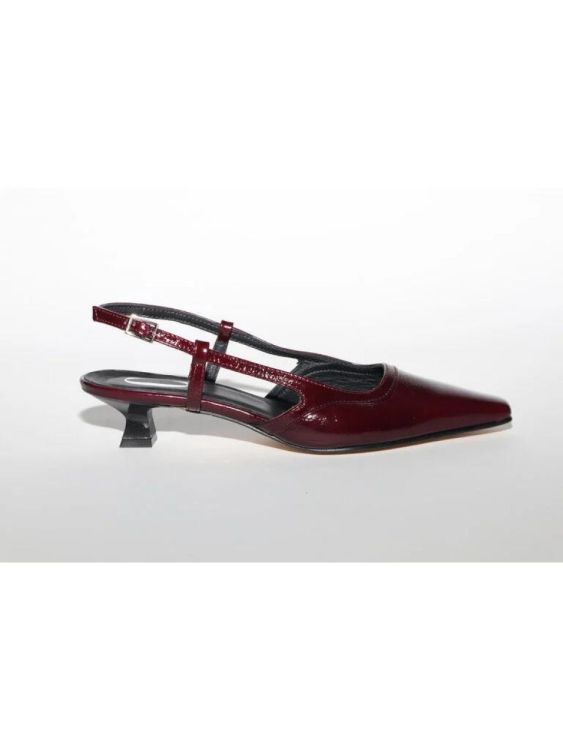 Cara Rosa Slingback Kitten Heel (KATLEEN -BORDEAUX) - UNO Knokke
