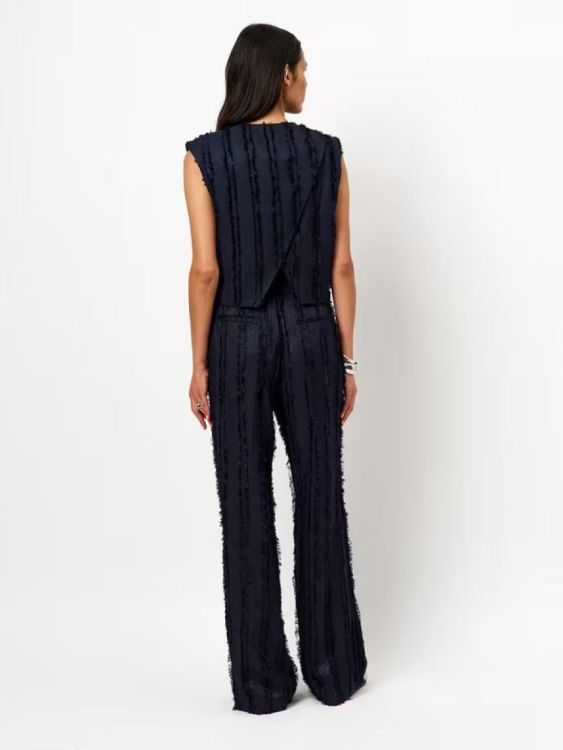 Dante6 Gilet Button Fringes (KALINA-4900BLUE) - UNO Knokke