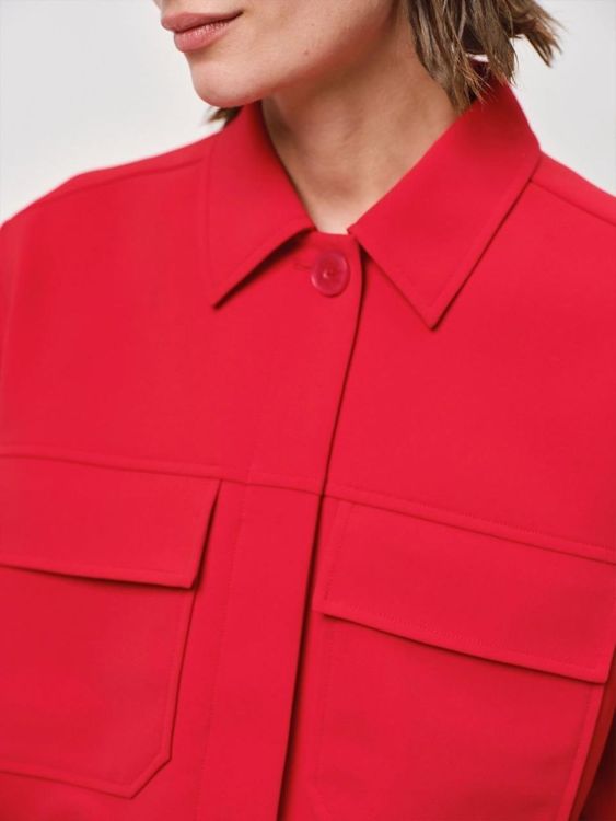 Dante6 Patch Pockets Jacket  (LINX-885BRIGHTRED ) - UNO Knokke