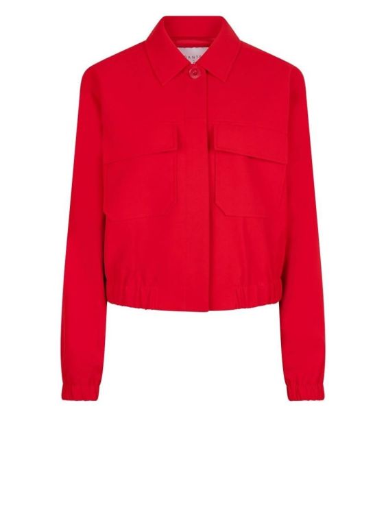 Dante6 Patch Pockets Jacket  (LINX-885BRIGHTRED ) - UNO Knokke