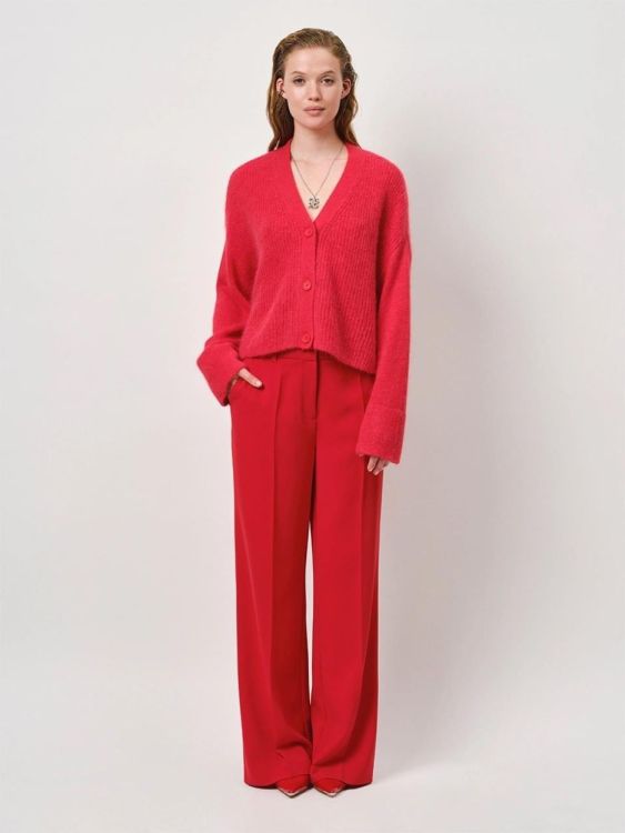 Dante6 Straight Leg Pants  (ALAIN-885BRIGHTRED ) - UNO Knokke