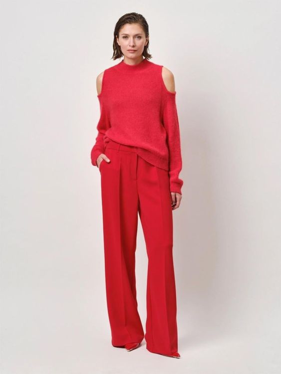 Dante6 Straight Leg Pants  (ALAIN-885BRIGHTRED ) - UNO Knokke