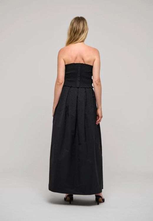 Dea Kudibal Skirt With Pleats (ANONAS-8044BLACKTAFFETAEMB) - UNO Knokke