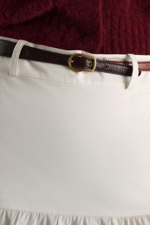 Dorothee Schumacher Belt Bicolor Patent Skinny (550108-076) - UNO Knokke