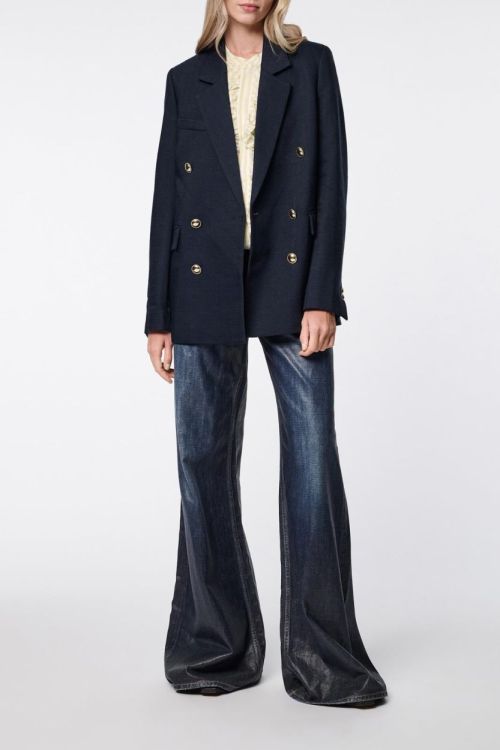 Dorothee Schumacher Blazer Classic Golden Button (840212-899DARKNAVY) - UNO Knokke