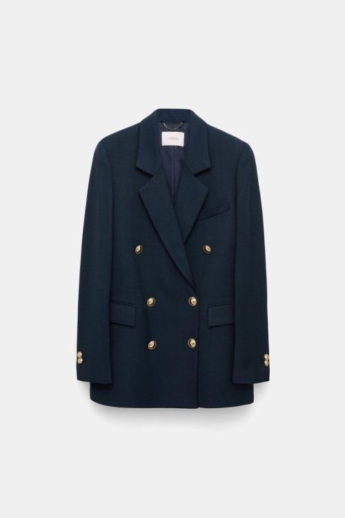 Dorothee Schumacher Blazer Classic Golden Button (840212-899DARKNAVY) - UNO Knokke