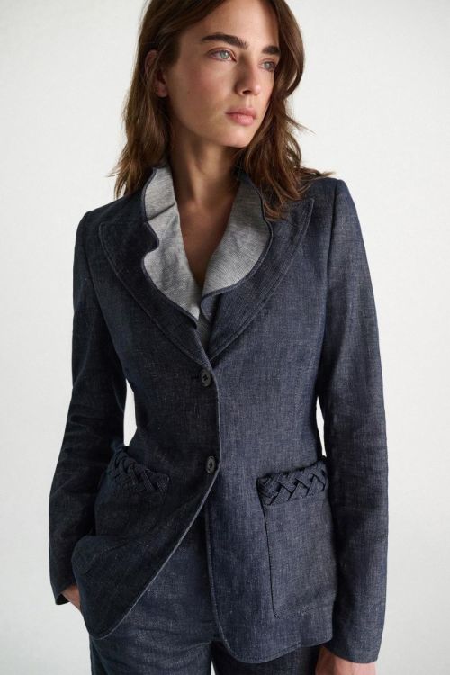Dorothee Schumacher Blazer Tencel Cross Detail (546202-887) - UNO Knokke
