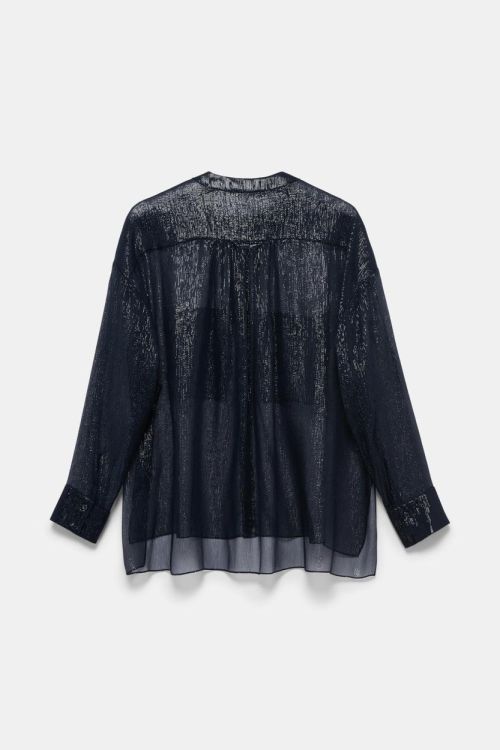 Dorothee Schumacher Blouse Lurex (849506-899DARKNAVY) - UNO Knokke