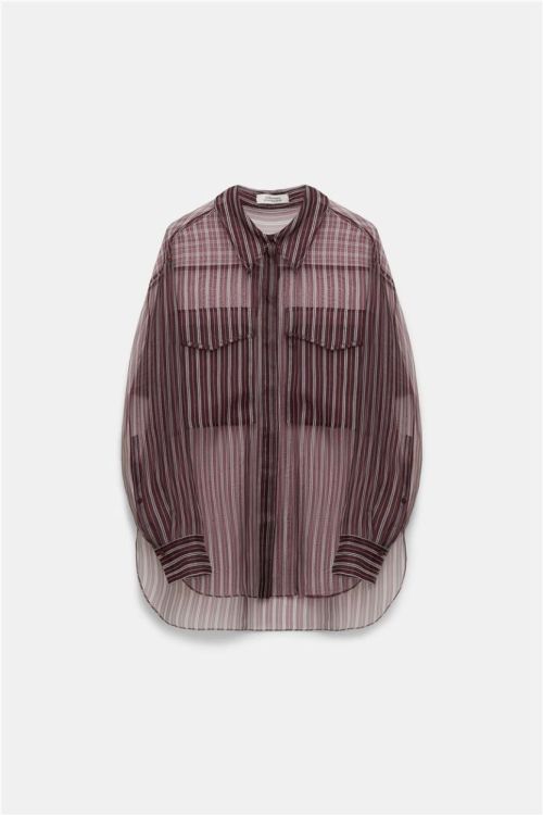 Dorothee Schumacher Blouse Organza Stripe (749006-041) - UNO Knokke