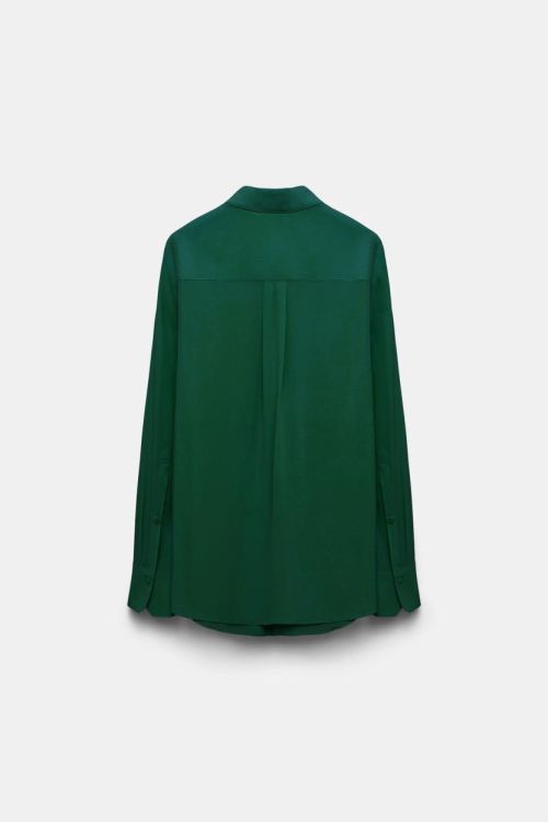 Dorothee Schumacher Blouse Silk Pocket (849016-567GRASSGREEN) - UNO Knokke