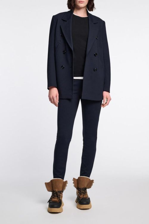 Dorothee Schumacher Caban Blazer Punto  (848002-899DARKNAVY) - UNO Knokke