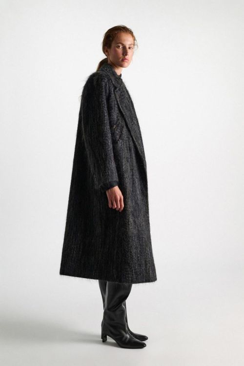 Dorothee Schumacher Coat Long Curly Wool (648311-979) - UNO Knokke