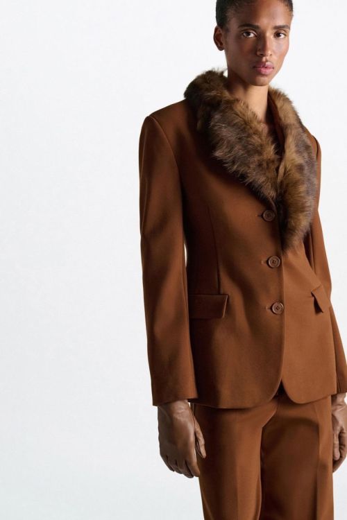 Dorothee Schumacher Collar Faux Fur (644909-796) - UNO Knokke