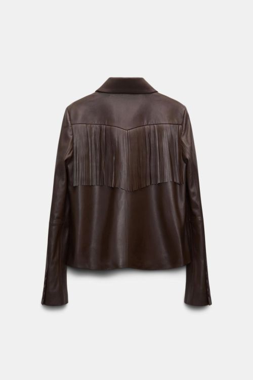 Dorothee Schumacher Jacket Leather Fringes (644002-792) - UNO Knokke