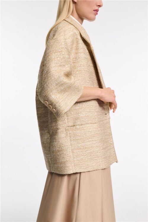 Dorothee Schumacher Jacket Oversized Jacquard Gold (146201-736) - UNO Knokke