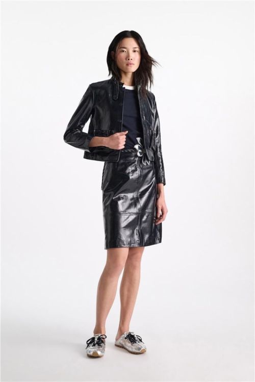Dorothee Schumacher Jacket Pattend Leather (444702-899) - UNO Knokke