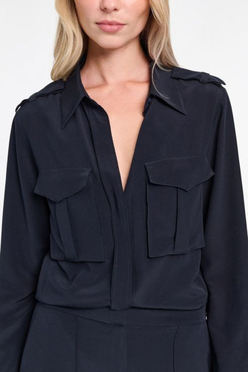 Dorothee Schumacher Jumpsuit Pocket (849018-899DARKNAVY) - UNO Knokke