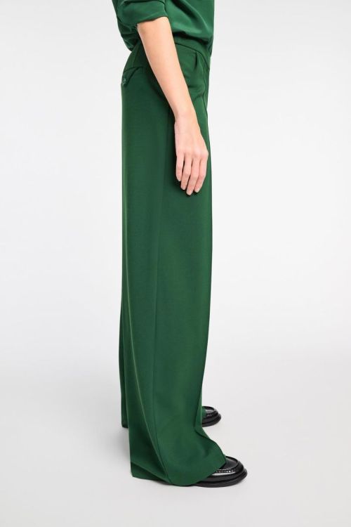 Dorothee Schumacher Pant Wide Punto  (848003-567GRASSGREEN) - UNO Knokke