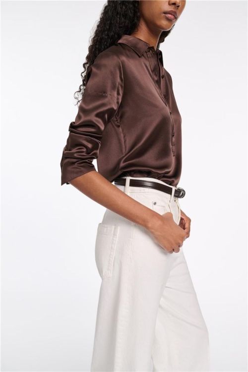 Dorothee Schumacher Poloblouse Silk Button (247306-786) - UNO Knokke