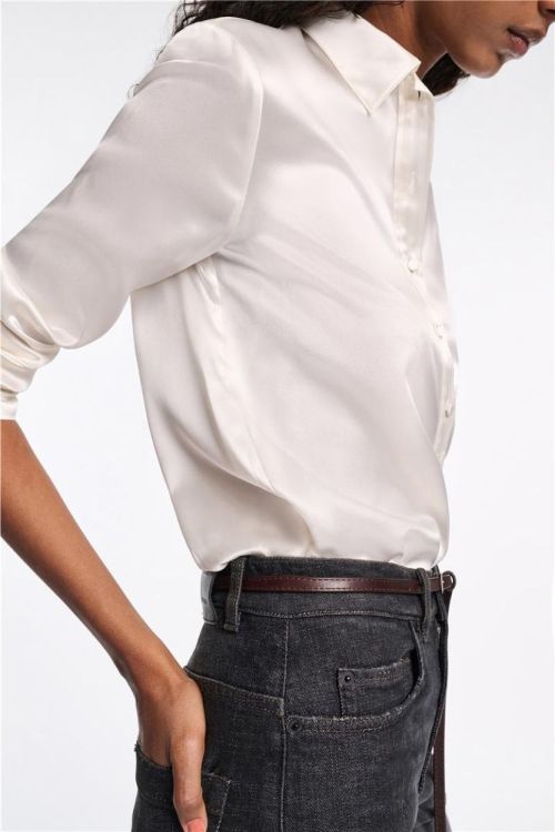 Dorothee Schumacher Poloblouse Silk Button (247306-120) - UNO Knokke