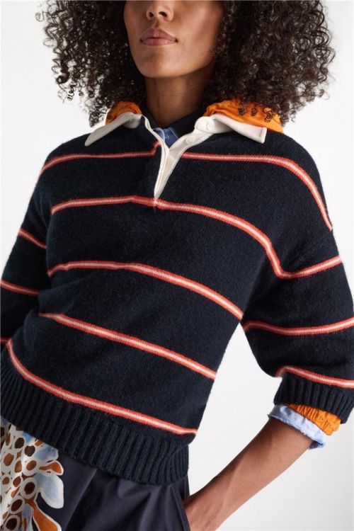 Dorothee Schumacher Pull Polo Stripe (410501-084) - UNO Knokke