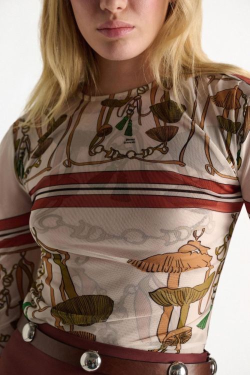 Dorothee Schumacher Shirt Mesh Wild Funghi (623501-017) - UNO Knokke