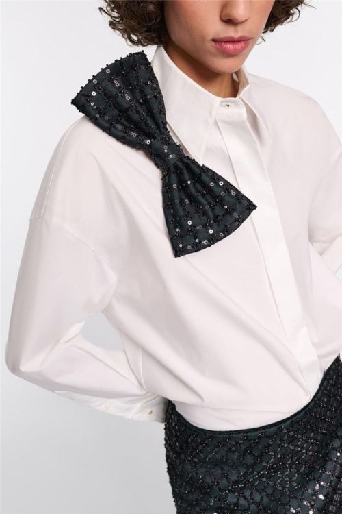 Dorothee Schumacher Shirt Oversized Bow (348206-005) - UNO Knokke