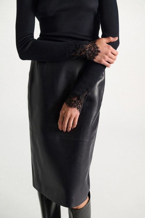 Dorothee Schumacher Shirt Rib Lace Sleeve (623203-898) - UNO Knokke