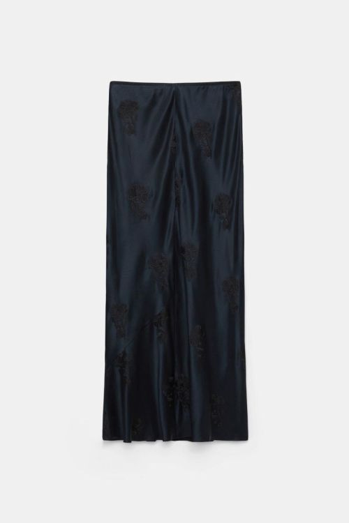 Dorothee Schumacher Skirt Satin Embroidery (849205-089NAVY) - UNO Knokke