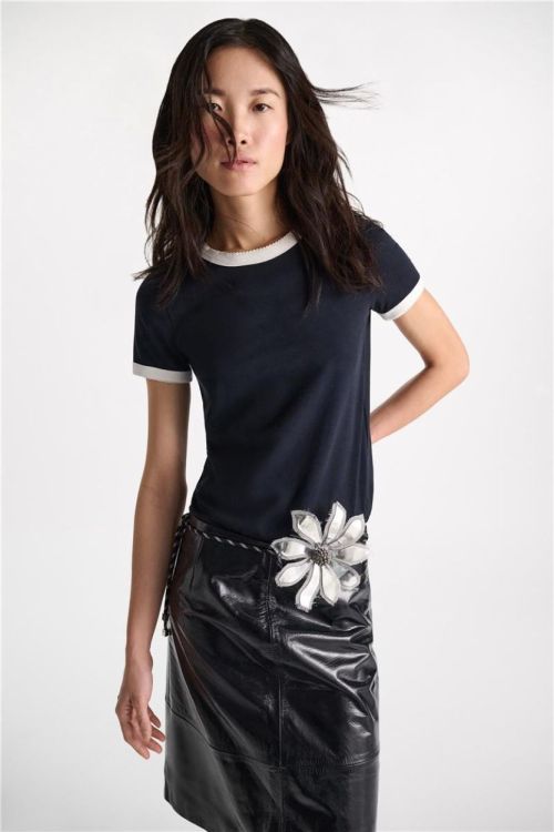 Dorothee Schumacher T-Shirt Lace Detail (428314-899) - UNO Knokke