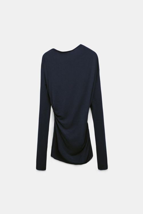 Dorothee Schumacher T-Shirt Second Skin Casdmere (828102-899DARKNAVY) - UNO Knokke