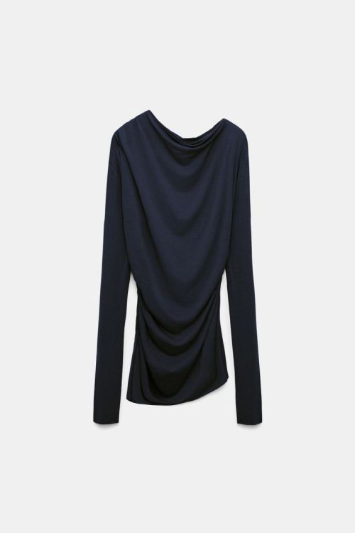 Dorothee Schumacher T-Shirt Second Skin Casdmere (828102-899DARKNAVY) - UNO Knokke