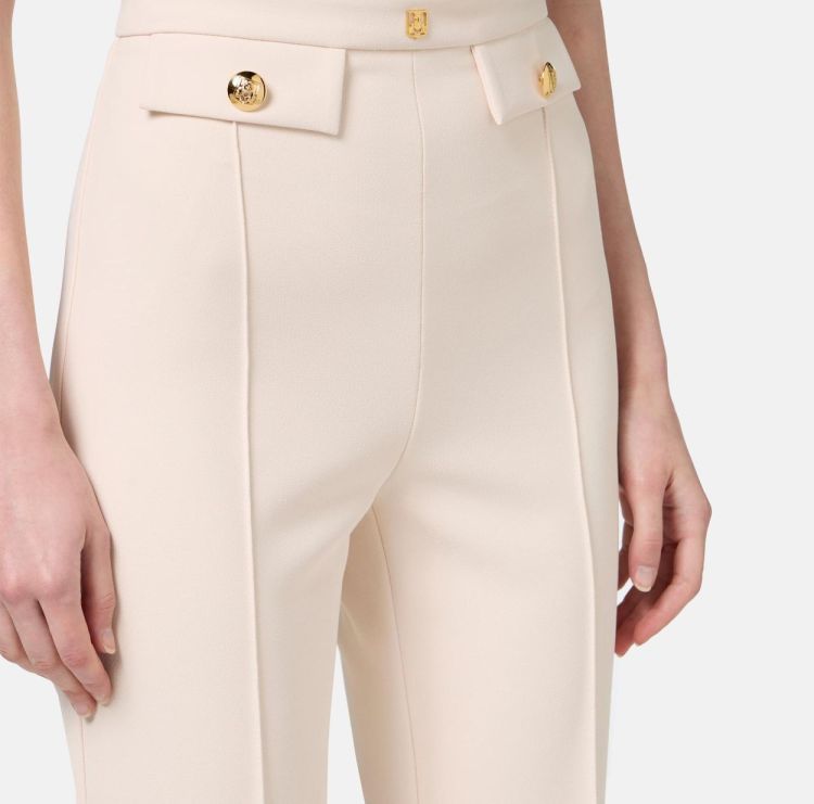 Elisabetta Franchi Pant Bootcut Button (PA025-193) - UNO Knokke