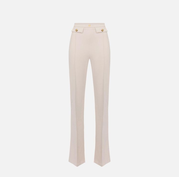 Elisabetta Franchi Pant Bootcut Button (PA025-193) - UNO Knokke