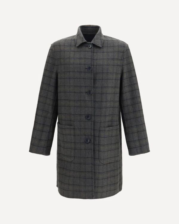 Etro Men Coat Reversible Check (MRAA0035-99TUBR9-B0339) - UNO Knokke