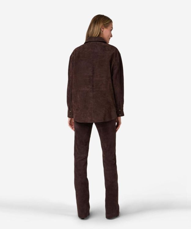 Ibana Blouse Suede (BODISUEDE-COFFEEBEAN) - UNO Knokke