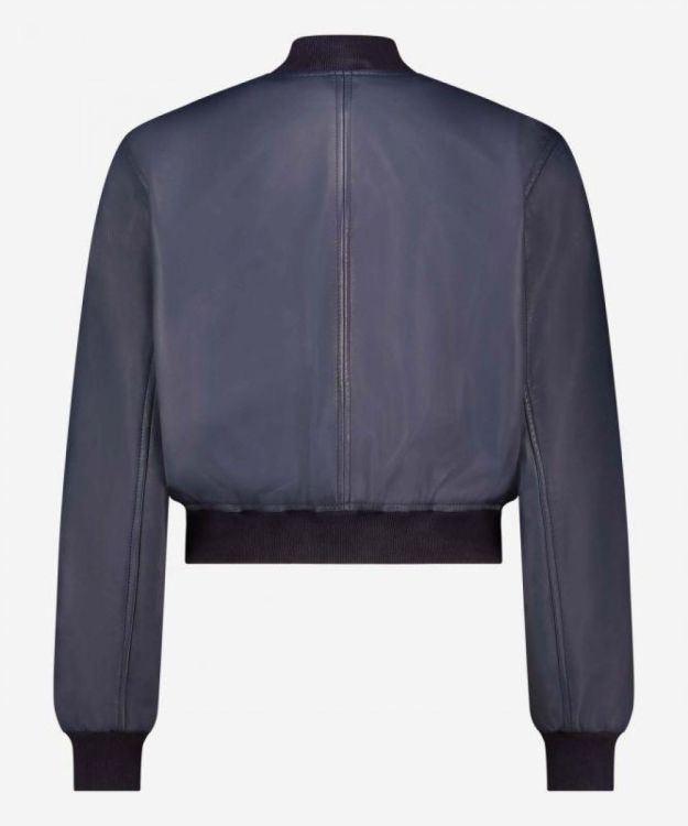 Ibana Bomber Leather Jacket (JECKSY-MIDNIGHTBLUE) - UNO Knokke