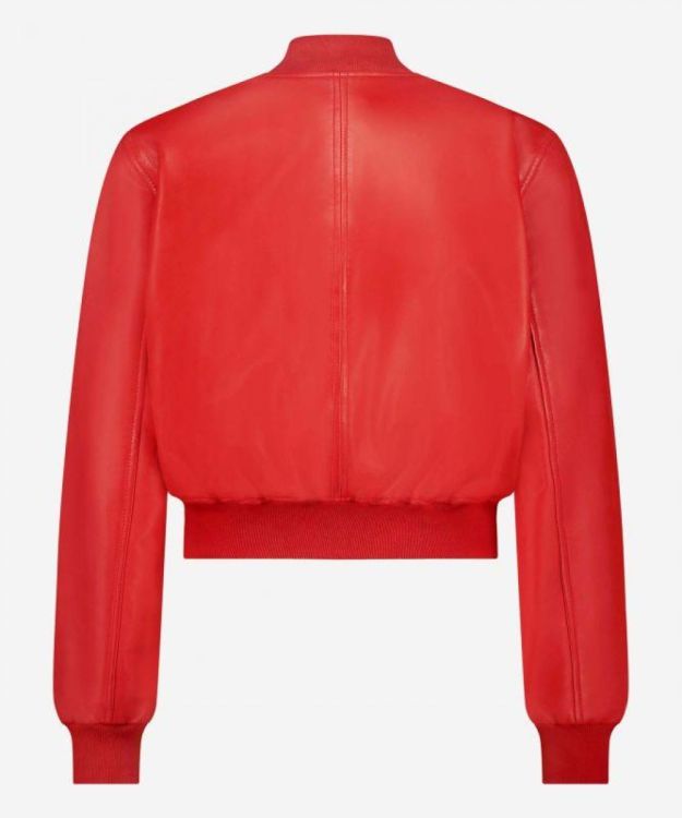 Ibana Bomber Leather Jacket (JECKSY-REDBOMB) - UNO Knokke