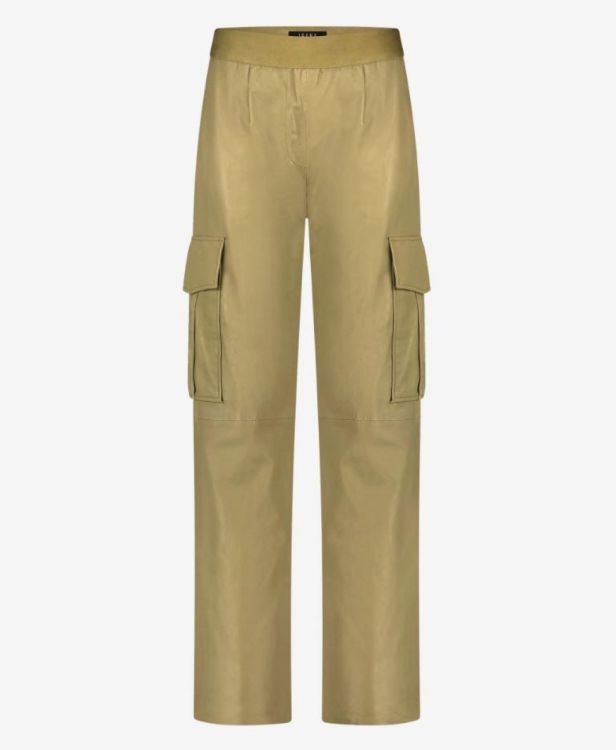 Ibana Cargo Pant Leather Band (PAIGE-GREENMOSS) - UNO Knokke